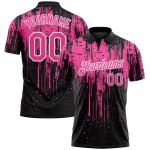 Vegas Black Doodle Pinstripe